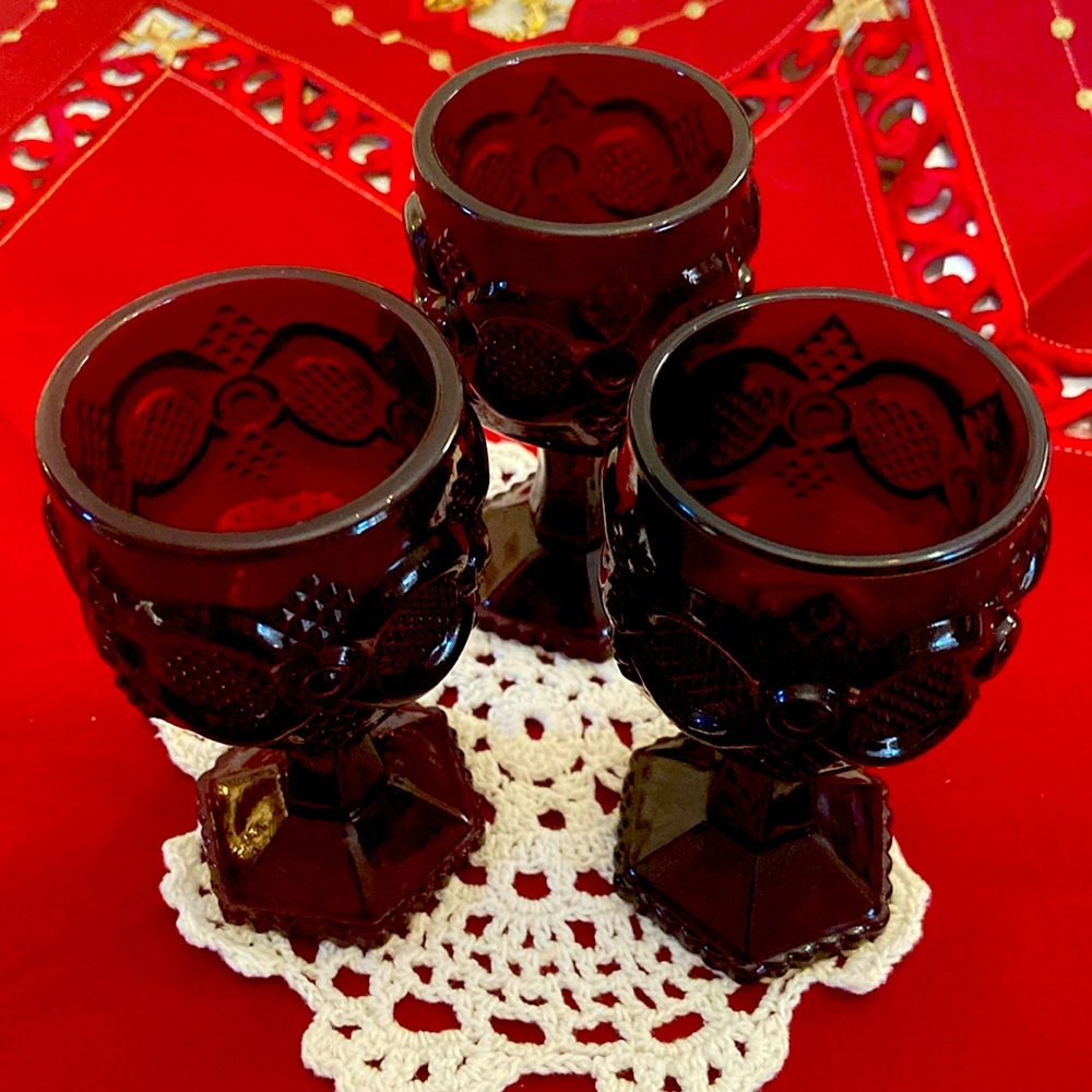 Vintage Avon Wine Goblets